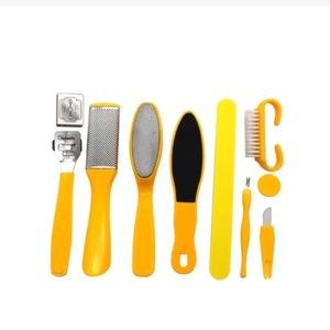 Professional Pedicure Foot Spa Set,10 in 1 Pedicure Set for Feet/ Foot Files Kit